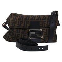 【原宿店限定】フェンディ FENDI マンマバゲット ショルダーバッグ ズッカキャンバス 2way ブラック ブラウン 8BT180 レディース mr1167V