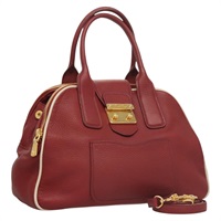 【原宿店限定】ミュウ ミュウ Miu Miu ハンドバッグ レザー 2way レッド ゴールド レディース sw447M