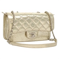 【原宿店限定】シャネル CHANEL ショルダーバッグ マトラッセ チェーン レザー ゴールドトーン レディース 118280V