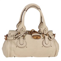 クロエ Chloe パディントン ハンドバッグ レザー ホワイト レディース BD1061V