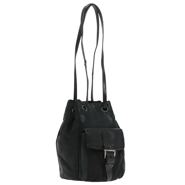 【原宿店限定】プラダ PRADA ショルダーバッグ レザー ブラック レディース 91635V