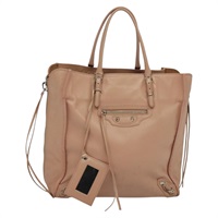 【原宿店限定】バレンシアガ BALENCIAGA ハンドバッグ ミニペーパーA4 レザー ピンク 357330 レディース am8223V