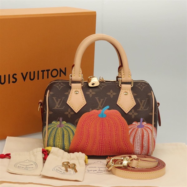 【原宿店限定】ルイ・ヴィトン LOUIS VUITTON スピーディバンドリエール 20 ハンドバッグ モノグラムパンプキン 草間彌生 2way M46469 レディース BA1047SM