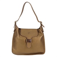 【原宿店限定】ロエベ LOEWE ショルダーバッグ アナグラム レザー ゴールド レディース am8134M