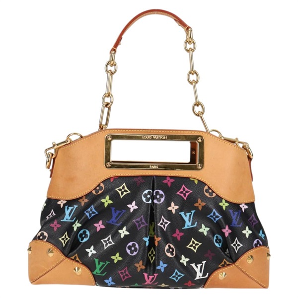 【原宿店限定】ルイ・ヴィトン LOUIS VUITTON ジュディ MM  ハンドバッグ モノグラムマルチカラー 2Way ブラック M40256 レディース 121498AM