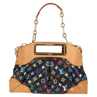 【原宿店限定】ルイ・ヴィトン LOUIS VUITTON ジュディ MM  ハンドバッグ モノグラムマルチカラー 2Way ブラック M40256 レディース 121498AM