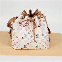 【原宿店限定】ルイ・ヴィトン LOUIS VUITTON プチノエ ショルダーバッグ モノグラム マルチカラー ホワイト M42229 レディース 121500AM