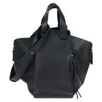 【原宿店限定】ロエベ LOEWE ハンモック ショルダーバッグ アナグラム レザー ブラウン レディース nb489M
