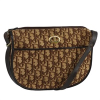 【原宿店限定】クリスチャンディオール Christian Dior ショルダーバッグ トロッターキャンバス ブラウン レディース 108645V