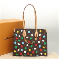 【原宿店限定】ルイ・ヴィトン LOUIS VUITTON オンザゴー MM トートバッグ モノグラムペインティッドドット M46379 レディース BA1048SM