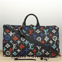 【原宿店限定】LOUIS VUITTON キーポルバンドリエール 50 ボストンバッグ モノグラム エクリプス M21384 レディース BD1566SM