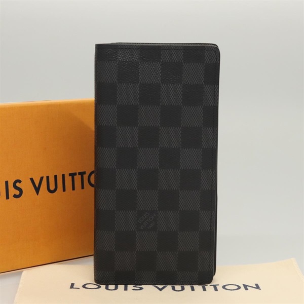 【原宿店限定】ルイ・ヴィトン LOUIS VUITTON ポルトフォイユ ブラザ 長財布 ダミエ グラフィット N62665 レディース 117245SAM