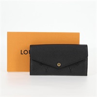 【原宿店限定】ルイ・ヴィトン LOUIS VUITTON ポルトフォイユサラ 長財布 モノグラムアンプラント ブラック M82257 レディース am8167SM