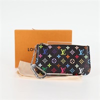 【原宿店限定】ルイ・ヴィトン LOUIS VUITTON ポシェット・クレ コインケース モノグラム・マルチカラー ブラック M13664 レディース MX080SM