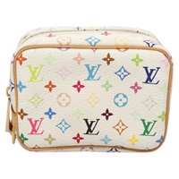 【原宿店限定】LOUIS VUITTON トゥルース・ワピティ ポーチ モノグラム マルチカラー ホワイト M58033 レディース BD1617AM