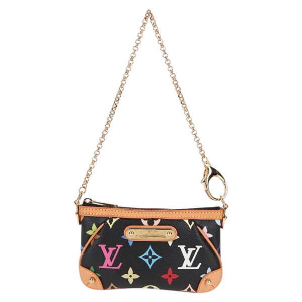 【原宿店限定】ルイ・ヴィトン LOUIS VUITTON ポシェット ミラPM アクセサリーポーチ モノグラムマルチカラー ブラック M60099 レディース EC1036SM