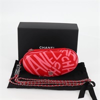 【原宿店限定】シャネル CHANEL メガネケース チェーン メガネ サングラス ケース レザー レッド レディース bs24979AM