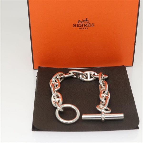 【原宿店限定】エルメス HERMES シェーヌダンクルMM ブレスレット Ag925 シルバー レディース nb497M