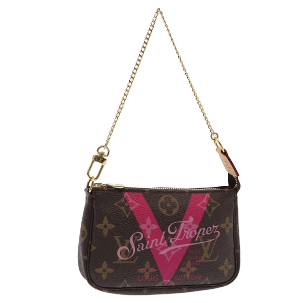 【原宿店限定】ルイ・ヴィトン LOUIS VUITTON ミニポシェットアクセソワール ポーチ モノグラムVライン ピンク レディース am6931AV