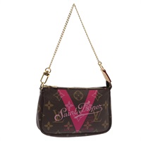 【原宿店限定】ルイ・ヴィトン LOUIS VUITTON ミニポシェットアクセソワール ポーチ モノグラムVライン ピンク レディース am6931AV