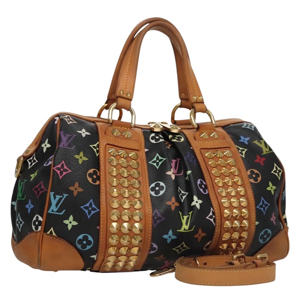 【原宿店限定】ルイ・ヴィトン LOUIS VUITTON コートニーMM ハンドバッグ モノグラムマルチカラー 2way ブラック M45642 レディース 107874V