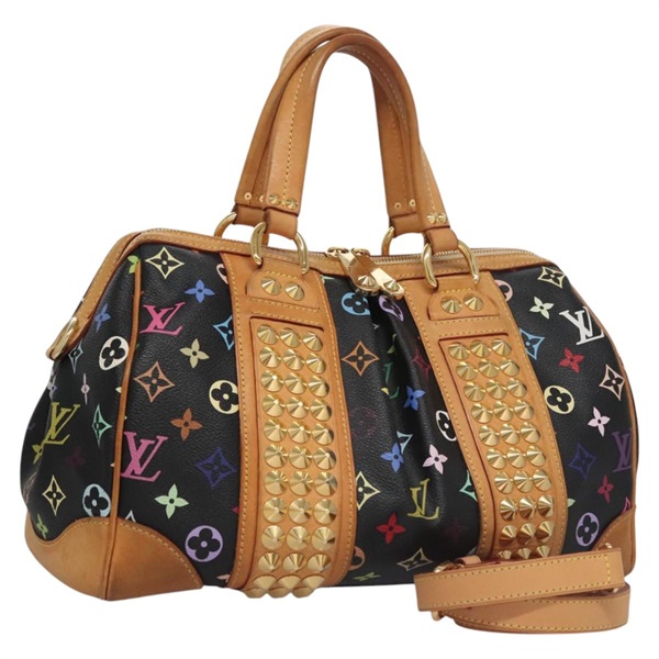 【原宿店限定】ルイ・ヴィトン LOUIS VUITTON コートニーMM ハンドバッグ モノグラムマルチカラー 2way ブラック M45642 レディース 115719V