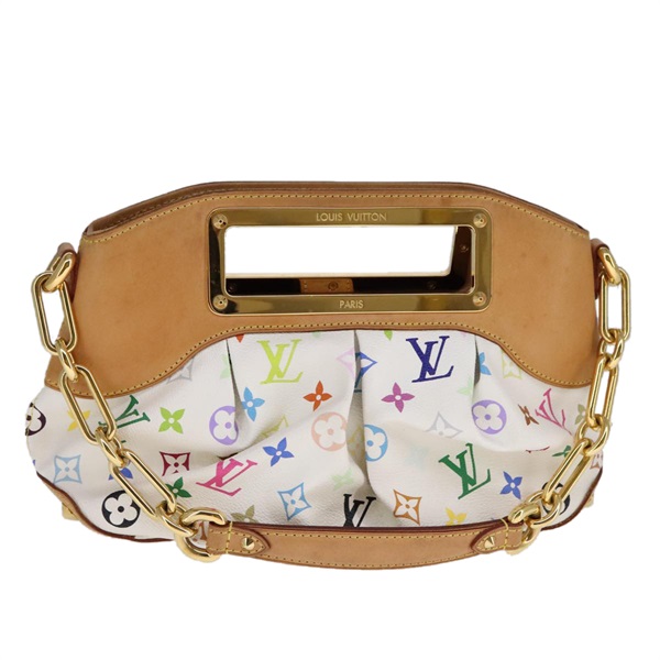 【原宿店限定】ルイ・ヴィトン LOUIS VUITTON ジュディPM ショルダーバッグ モノグラムマルチカラー ホワイト M40257 レディース 106321AV
