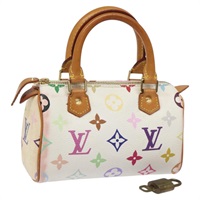 【原宿店限定】ルイ・ヴィトン LOUIS VUITTON ミニスピーディ ハンドバッグ モノグラム・マルチカラー ホワイト M92645 レディース BA414AV