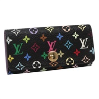 【原宿店限定】ルイ・ヴィトン LOUIS VUITTON ミュルティ クレ 4 キーケース モノグラムマルチカラー ブラック M93732 レディース 110582AV