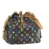 【原宿店限定】ルイ・ヴィトン LOUIS VUITTON ノエ ショルダーバッグ モノグラムマルチカラー ブラック M42230 レディース am337bAV