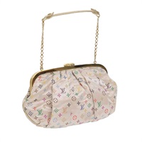 【原宿店限定】ルイ・ヴィトン LOUIS VUITTON オモニエール ハンドバッグ モノグラムマルチカラー ホワイト レディース 62290SV