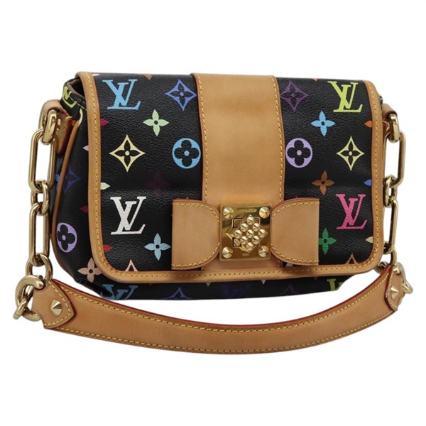 【原宿店限定】ルイ・ヴィトン LOUIS VUITTON パティ ショルダーバッグ モノグラム・マルチカラー ブラック M40306 レディース PP339AV