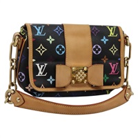 【原宿店限定】ルイ・ヴィトン LOUIS VUITTON パティ ショルダーバッグ モノグラム・マルチカラー ブラック M40306 レディース PP339AV