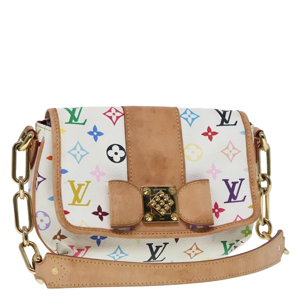【原宿店限定】ルイ・ヴィトン LOUIS VUITTON パティ ショルダーバッグ モノグラムマルチカラー ホワイト M40305 レディース 91868