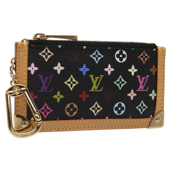 【原宿店限定】ルイ・ヴィトン LOUIS VUITTON ポシェット・クレ コインケース モノグラム・マルチカラー ブラック M92654 レディース EC410SV