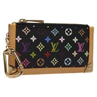 【原宿店限定】ルイ・ヴィトン LOUIS VUITTON ポシェット・クレ コインケース モノグラム・マルチカラー ブラック M92654 レディース EC410SV