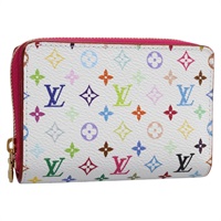【原宿店限定】ルイ・ヴィトン LOUIS VUITTON ポルトフォイユルー 財布 モノグラムマルチカラー ホワイト M14093 レディース 111487SV