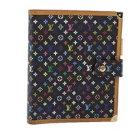 【原宿店限定】ルイ・ヴィトン LOUIS VUITTON アジェンダGM 手帳カバー モノグラム・マルチカラー ブラック R20893 レディース 89931AV