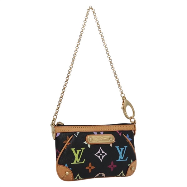 【原宿店限定】ルイ・ヴィトン LOUIS VUITTON ポシェット ミラPM アクセサリーポーチ モノグラムマルチカラー ブラック M60099 レディース 112528AV