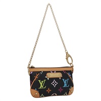 【原宿店限定】ルイ・ヴィトン LOUIS VUITTON ポシェット ミラPM アクセサリーポーチ モノグラムマルチカラー ブラック M60099 レディース 112528AV