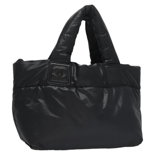 【原宿店限定】シャネル CHANEL ハンドバッグ ココ コクーン ナイロン ブラック レディース PP276V