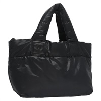 【原宿店限定】シャネル CHANEL ハンドバッグ ココ コクーン ナイロン ブラック レディース PP276V