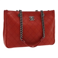 【原宿店限定】シャネル CHANEL ショルダーバッグ マトラッセ チェーン ボーイシャネル レザー オレンジ レディース bs18169