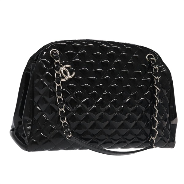 【原宿店限定】シャネル CHANEL ショルダーバッグ マトラッセ チェーン エナメル ブラック レディース 101334AV