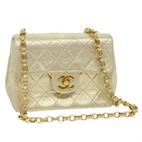 【原宿店限定】シャネル CHANEL ショルダーバッグ マトラッセ チェーン ラムスキン ゴールド レディース 58346SAV
