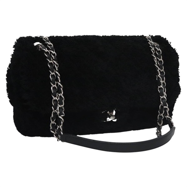 【原宿店限定】シャネル CHANEL ショルダーバッグ マトラッセ チェーン ミックスファイバー ブラック AS0603 レディース am7731AV