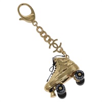 【原宿店限定】シャネル CHANEL チャーム ローラースケート メタル ゴールド レディース bs23306A