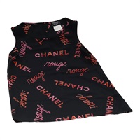 【原宿店限定】シャネル CHANEL タンクトップ シルク ブラック レディース FF1644M