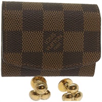 【原宿店限定】ルイ・ヴィトン LOUIS VUITTON カフスケース ダミエ エベヌ カフス M30964 レディース ac2763V