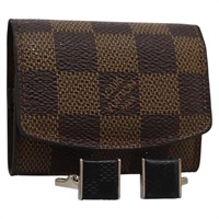 【原宿店限定】ルイ・ヴィトン LOUIS VUITTON カフスケース ダミエ エベヌ カフス レディース 114634